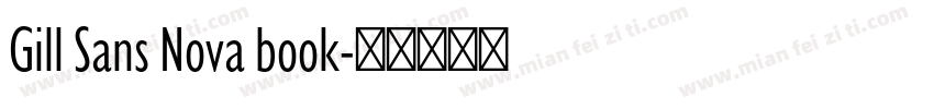 Gill Sans Nova book字体转换